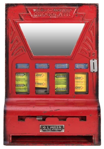  Wilbur Suchardt Vending Machine. Chicago, 1930s. Four-colum...