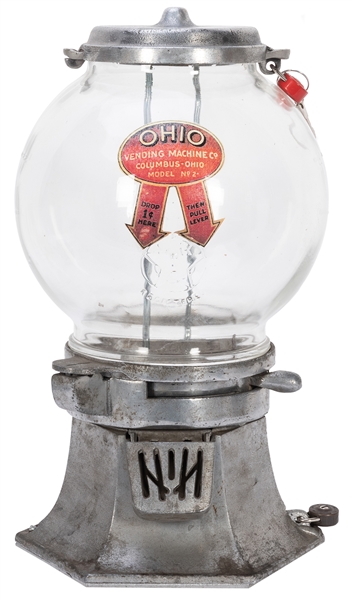  Ohio Vending Machine Co. 1 Cent “Model 1” Peanut Vendor. Ci...