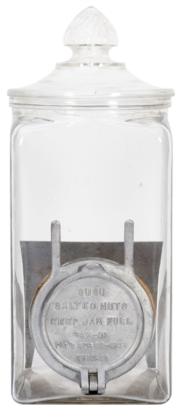  SuSu Salter Nuts Dispenser Jar. Height 16”.