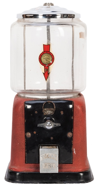  Victor Model V 1 Cent Gum Ball Machine. Circa 1940s. Red an...