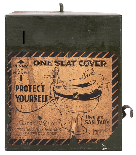  Coin-Operated Toilet Seat Cover Vendor. Los Angeles: Cumett...