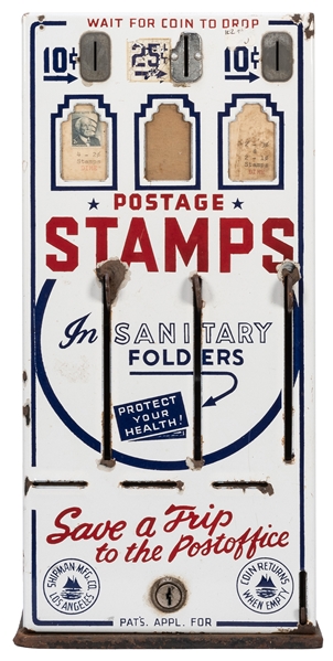  Shipman U.S. Postage Stamps Coin-Operated Vending Machine. ...
