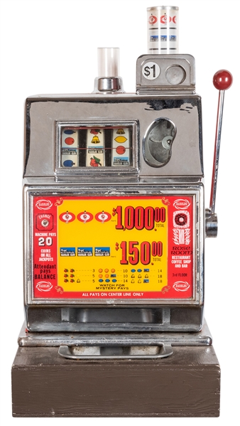  Harold’s Club $1 Casino Slot Machine. Circa 1970s. Height 2...
