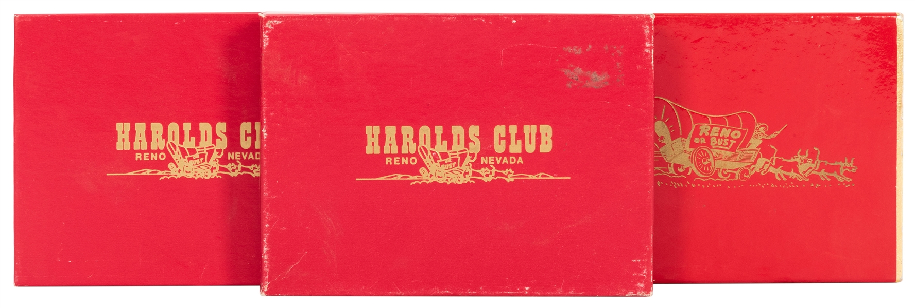  Harold’s Club Casino Playing Cards. Three vintage double-de...