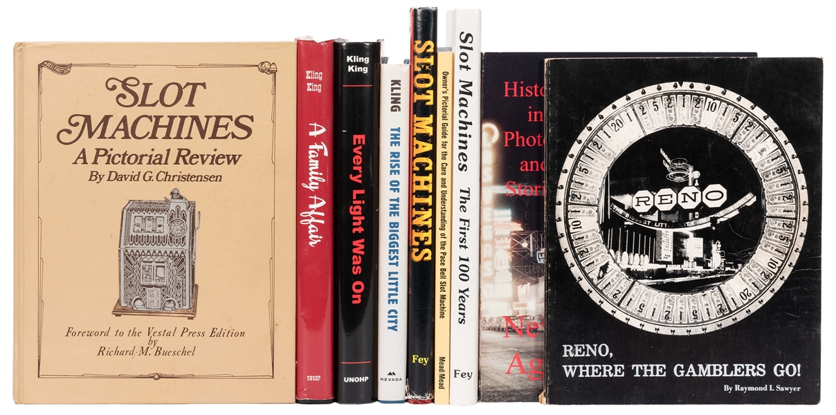  Ten Collector Books on Slot Machines and Casinos. Historica...
