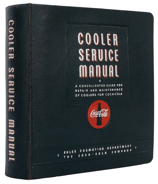  Coca-Cola Cooler Service Manual. 1958. Original cloth ring ...