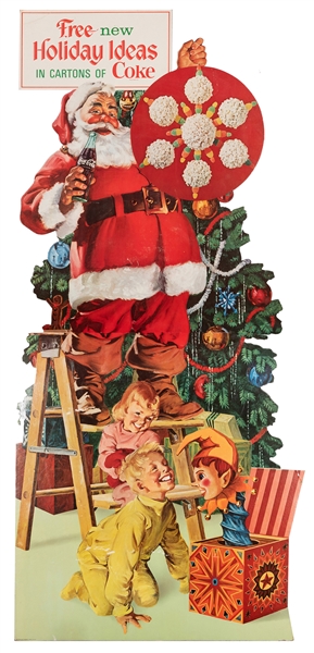  Coca-Cola Santa Claus Christmas In-Store Standee. USA: Coca...