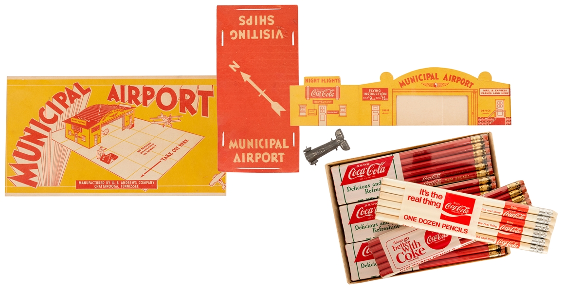 Three Vintage Coca-Cola Items. Including a vintage “Municip...
