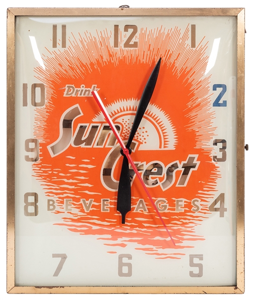  Sun Crest Beverages Light-Up Clock. Elwood, IN: Swihart Pro...