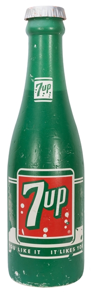  Large 7 UP Styrofoam Display Bottle. Painted in the iconic ...