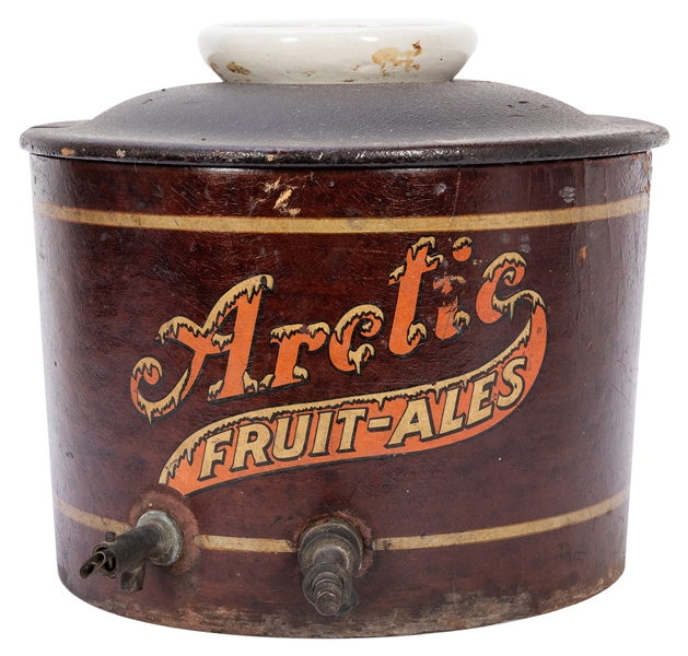  Arctic Fruit Ales Dispenser. Wooden surround bearing the Ar...