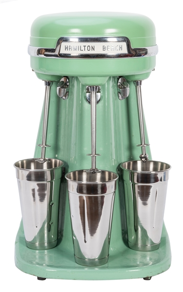 Hamilton Beach Triple Malt Mixer. Desirable mint green/jade...