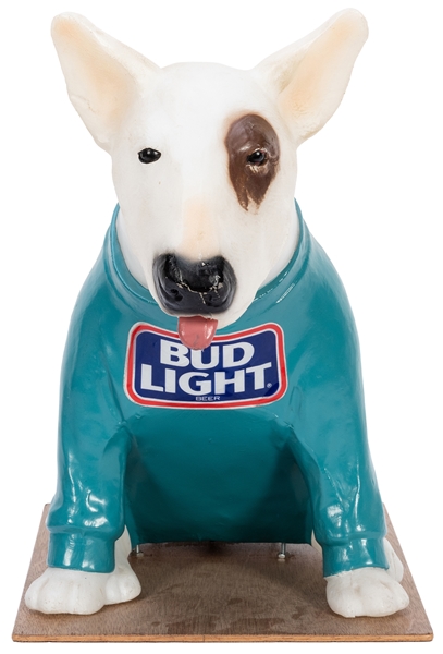  Bud Light Spuds MacKenzie Lighted Figure. 1980s. Hard plast...
