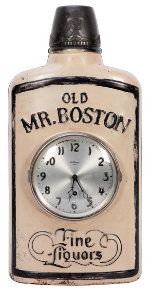  Old Mr. Boston Liquor Store Display Clock. Gilbert, ca. 193...