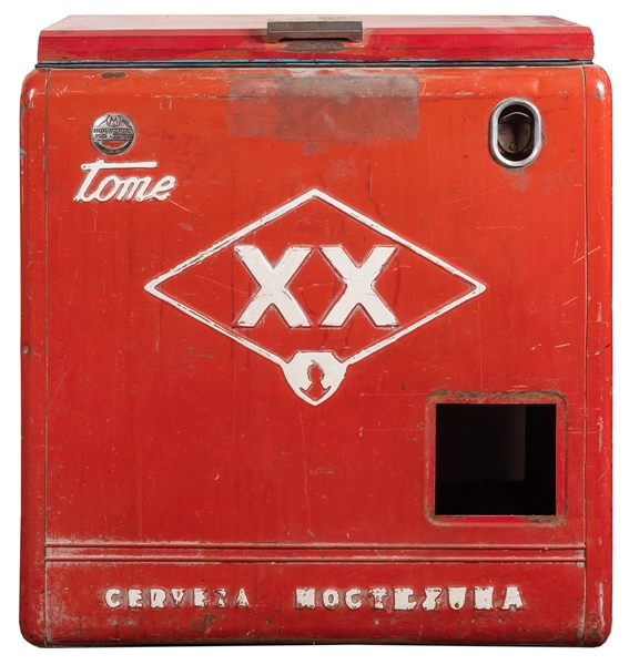  Superior Vintage Mexican Beer Cooler. Moctezuma Brewery, ca...