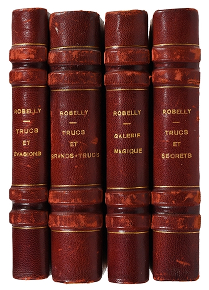  [Fine Binding] Four Classic Conjuring Works by Robelly. Fra...