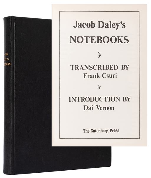  Daley, Jacob. Jacob Daley’s Notebooks. [Teaneck]: The Guten...