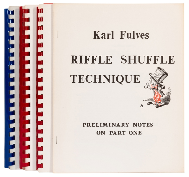  Fulves, Karl. Four Karl Fulves Riffle Shuffle Technique Pub...