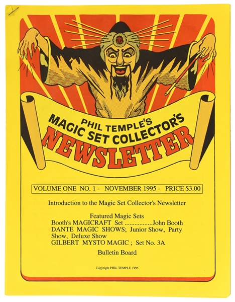  Magic Set Collectors Newsletter. Phil Temple. V1 N1 (Dec. 1...