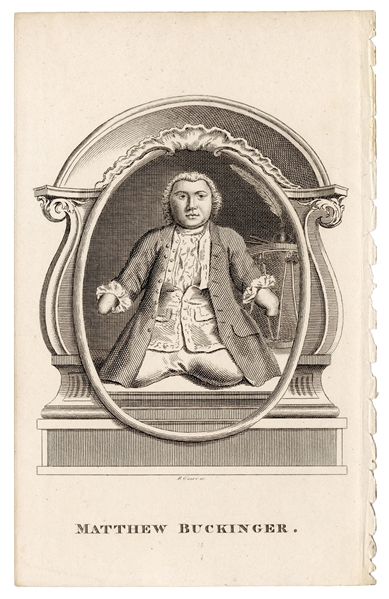  [Buchinger, Matthias] Grave, Robert. Engraved portrait of M...