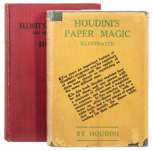  Houdini, Harry (Ehrich Weisz). Houdini’s Paper Magic / Elli...
