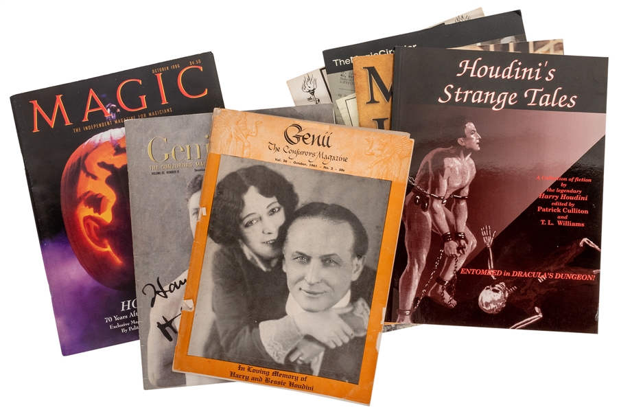  [Houdini, Harry] Lot of 7 Houdini-Related Books and Magazin...