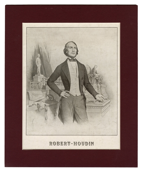  Robert-Houdin, Jean Eugène. Portrait of Robert-Houdin. Fran...