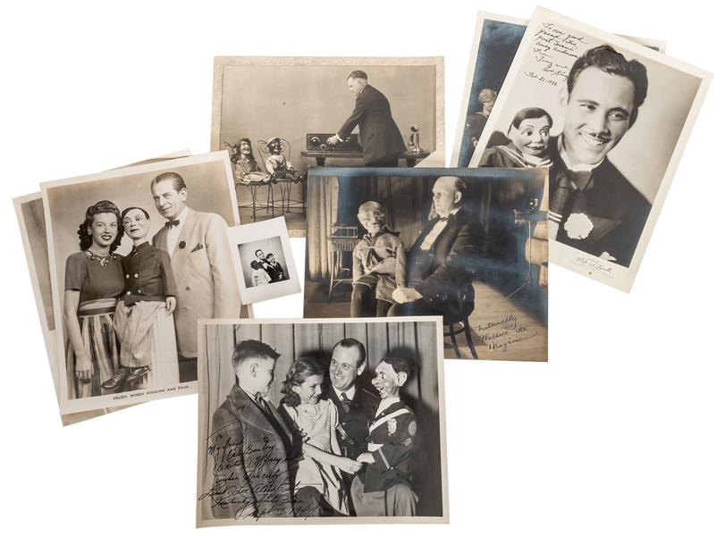  [Ventriloquists] Group of Eight Vintage Photographs of Vent...