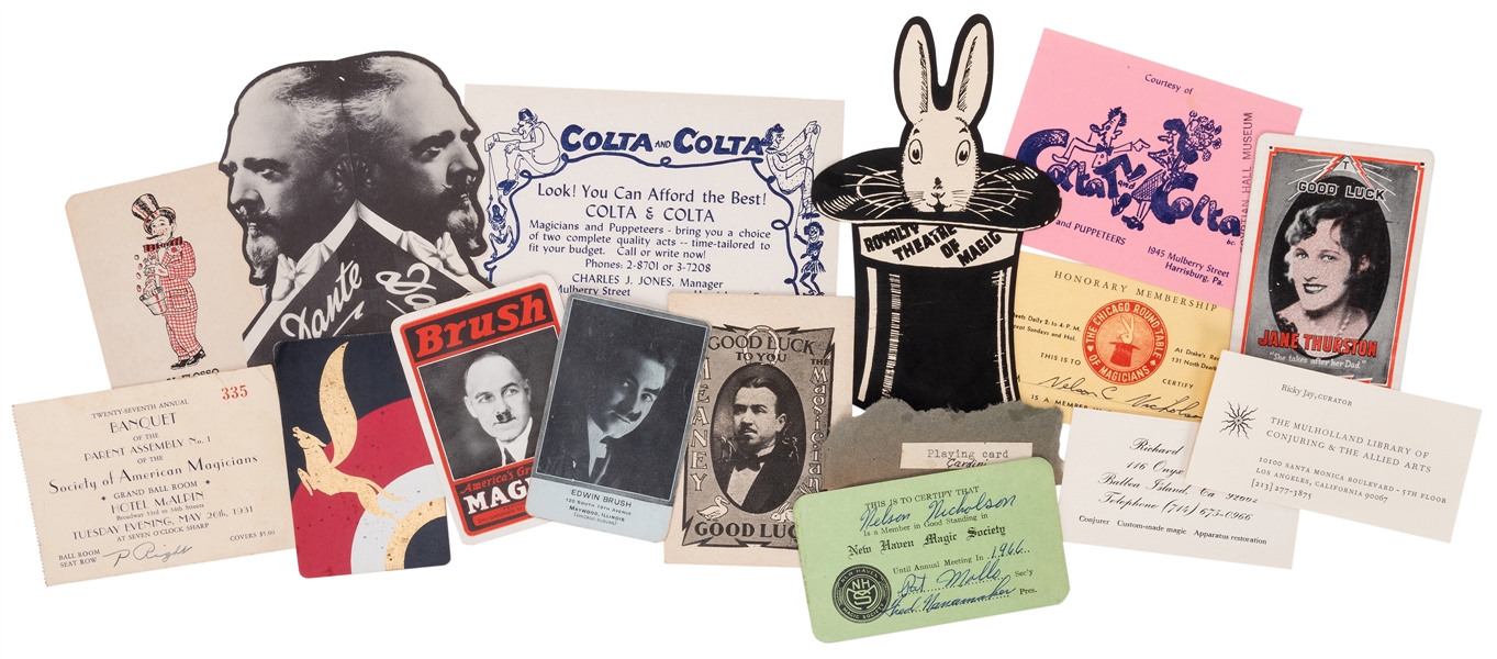  Collection of Magic Ephemera. Early to late 20th century. I...