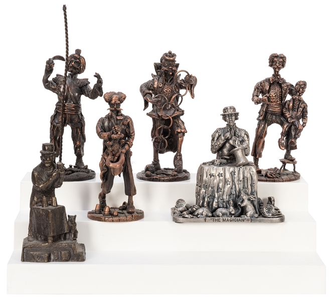  Ray Bradbury Group of 4 Magic Statuettes. 1980s/90s. Heavy ...