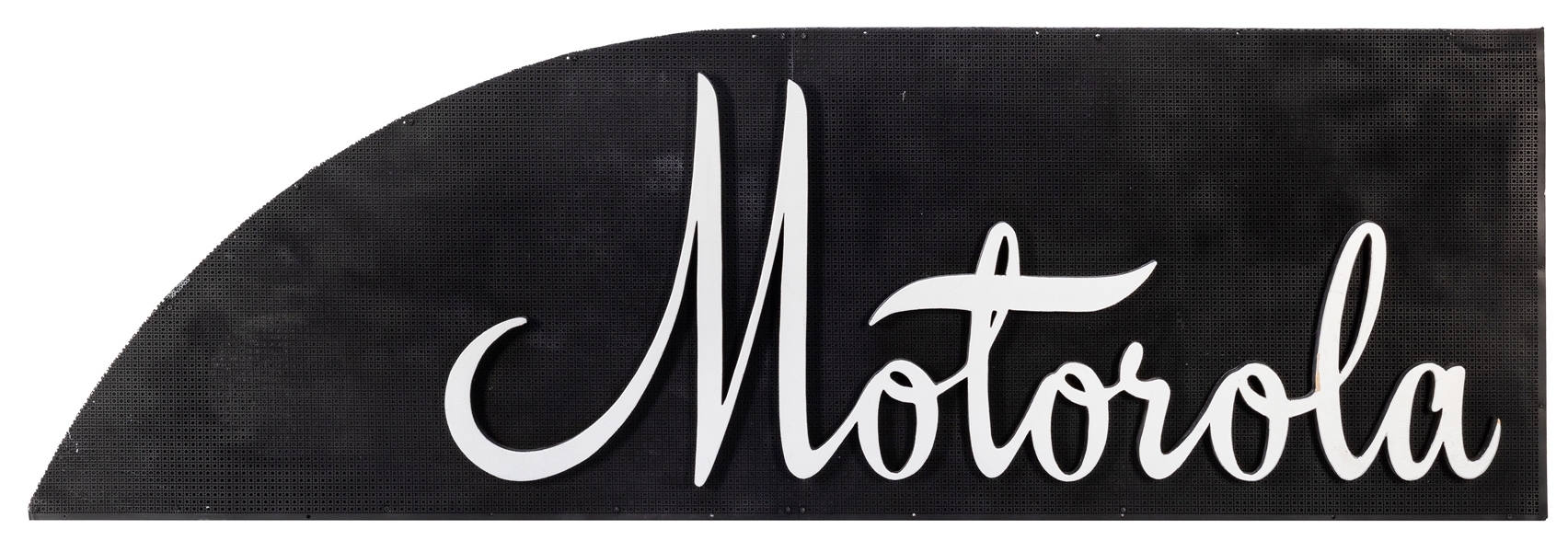  Motorola Television Hour Backdrop Sign. 1950s. Wood and pla...