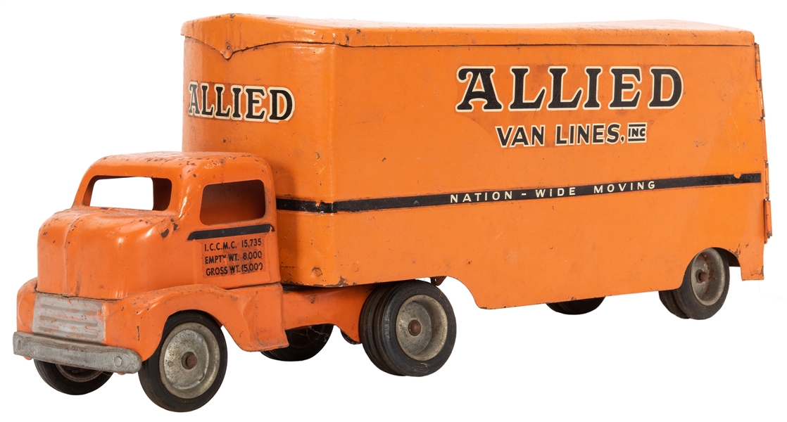  Tonka Allied Van Lines Delivery Semi Truck. 1950s. Pressed ...