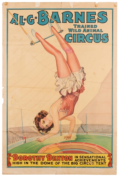 Al. G. Barnes Trained Wild Animal Circus. Dorothy Denton. E...