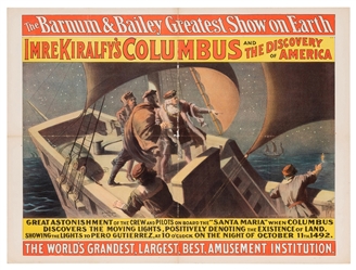  Barnum & Bailey Greatest Show on Earth. Imre Kiralfy’s Colu...