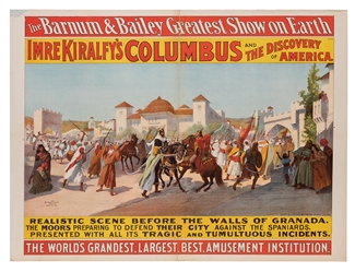  Barnum & Bailey Greatest Show on Earth. Imre Kiralfy’s Colu...