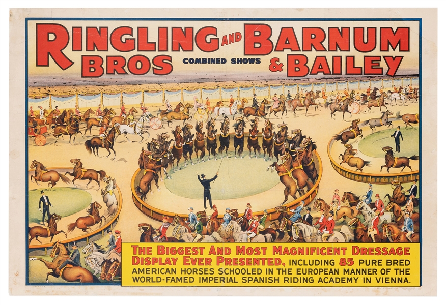  Ringling Brothers and Barnum & Bailey. Magnificent Dressage...