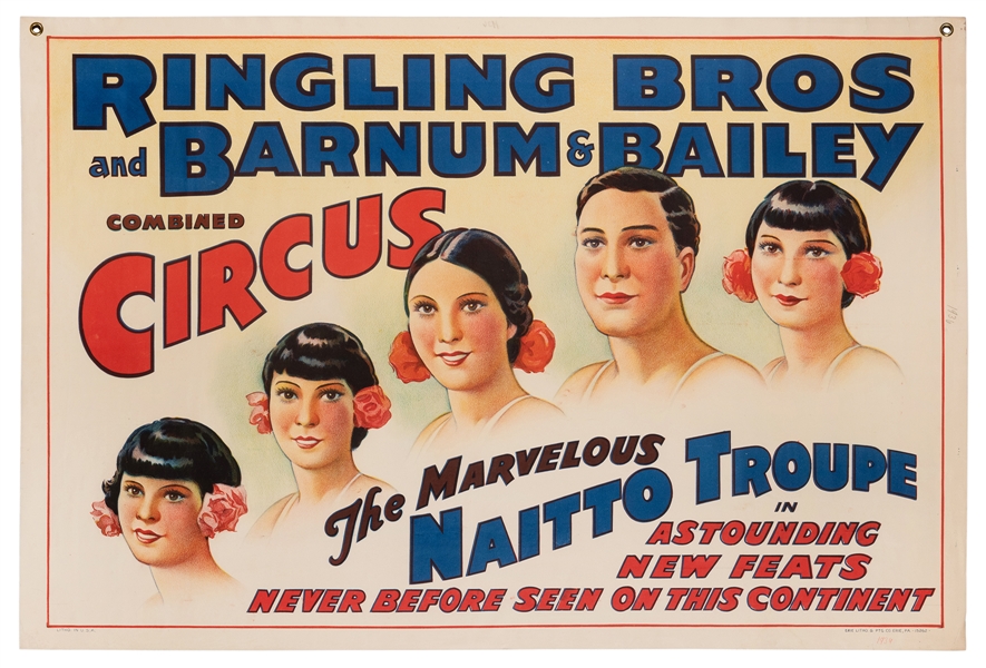  Ringling Brothers and Barnum & Bailey. Naitto Troupe. Erie ...