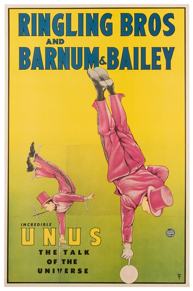  Ringling Brothers and Barnum & Bailey. Incredible Unus. Tal...