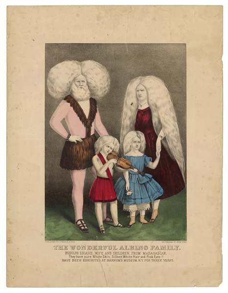  The Wonderful Albino Family. New York: Currier & Ives, ca. ...
