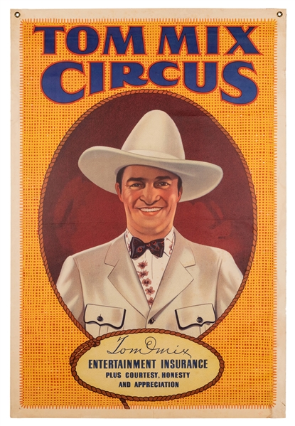  Tom Mix Circus. Circa 1936. Half-length portrait of Mix, in...