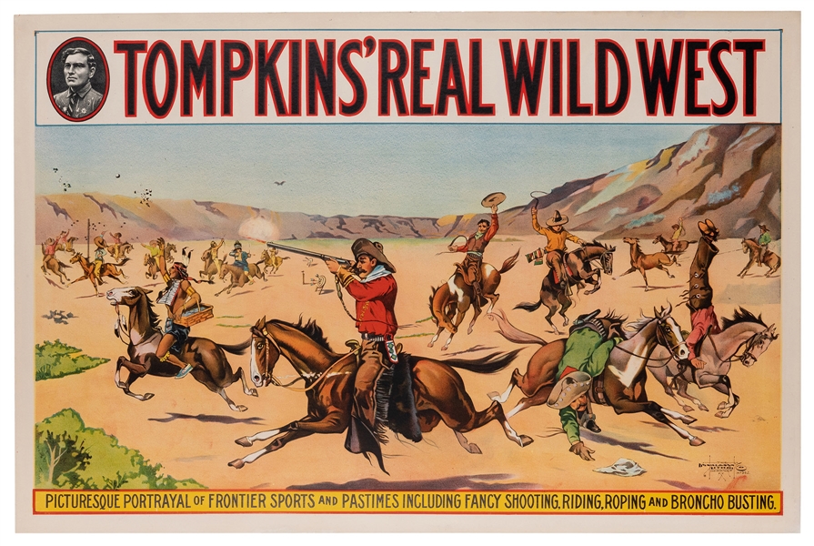  Tompkins’ Real Wild West. Picturesque Portrayal of Frontier...