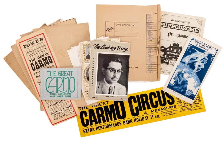  Carmo (Harry Cameron). The Great Carmo Circus Research Arch...