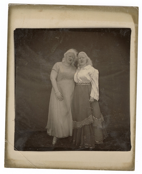  Arbus, Diane. Albino Sword Swallower and Her Sister. [Maryl...
