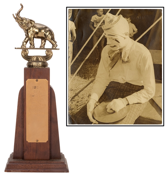  Circus Fans of America Trophy to Carl H. “Pop” Haussman. Aw...