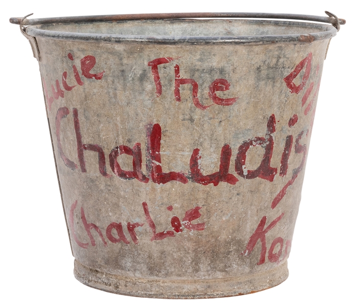  The Chaludis R.B.B.B. Painted Bucket. Galvanized steel buck...