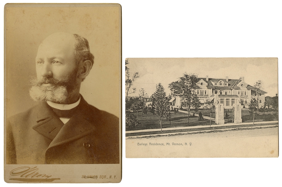  Bailey, James A. Cabinet Card Portrait. Circa 1880s/90s. Bu...