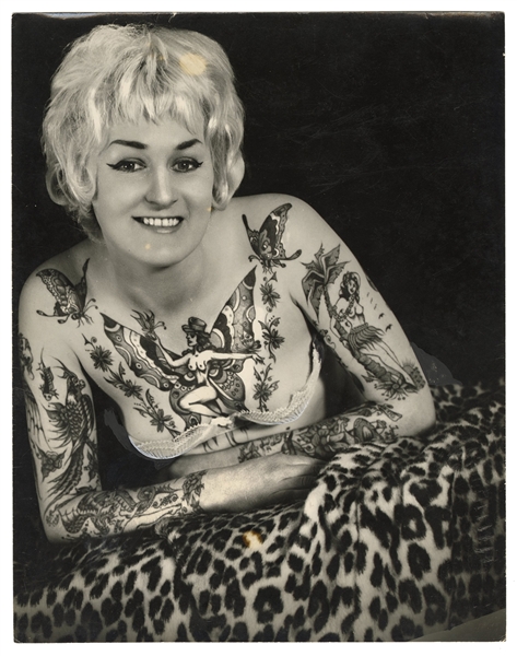  [Tattoo] Ray, Cindy (Bev Nicholas). Photograph of Cindy Ray...