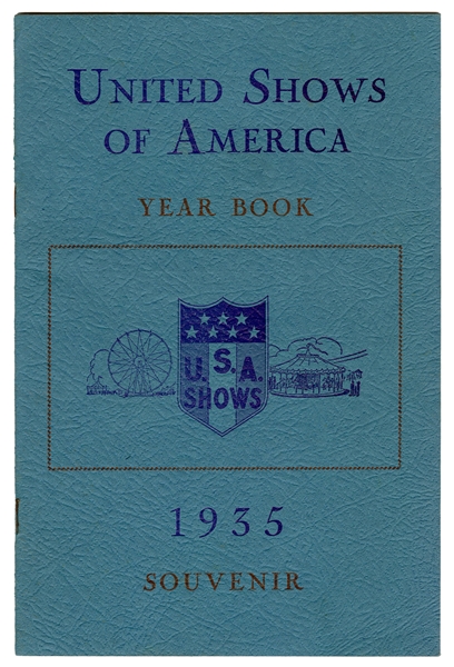  [Dillinger Interest] USA Shows 1935 Yearbook Signed by Dill...