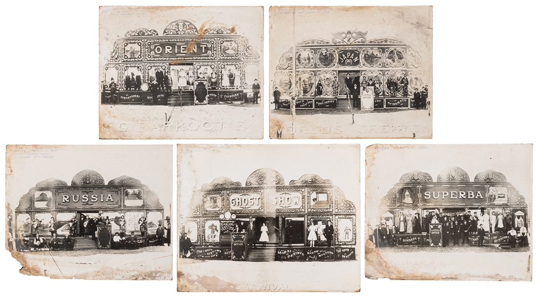  Enlarged Photographs of K.G. Barkoot’s Carnival “Fronts.” 1...