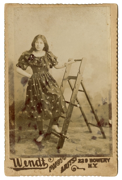  Mille Mojur Sword Walker Cabinet Photo. Circa 1890s. Sepia-...